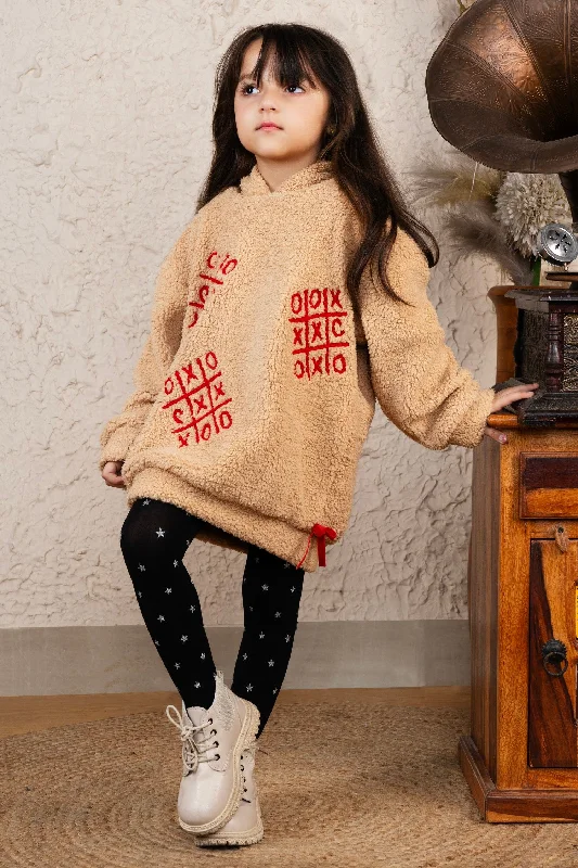 Clearance Event Tic & Tac Fur Hoodie Dress