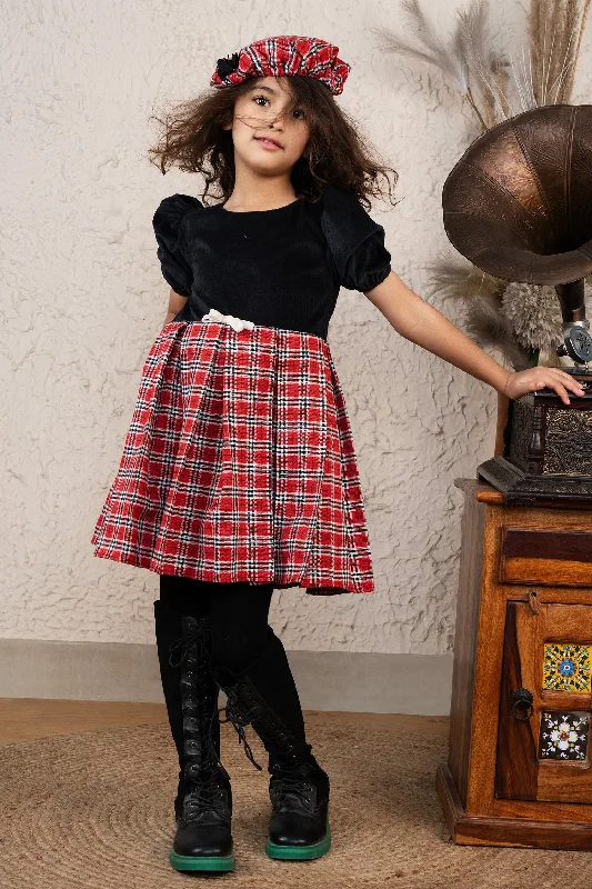 Get The Latest Trends Winter Charm Plaid Dress