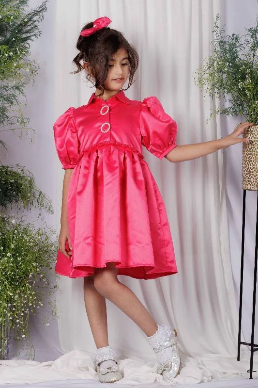 Special Offer For You Silken Pink Glow Dress