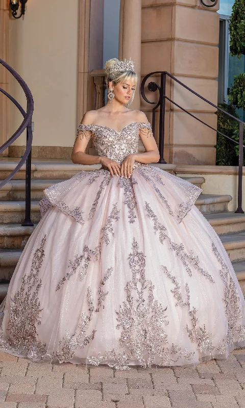 Women's Activewear for Exercise and Sports Off-the-Shoulder Quinceanera Dress 1696