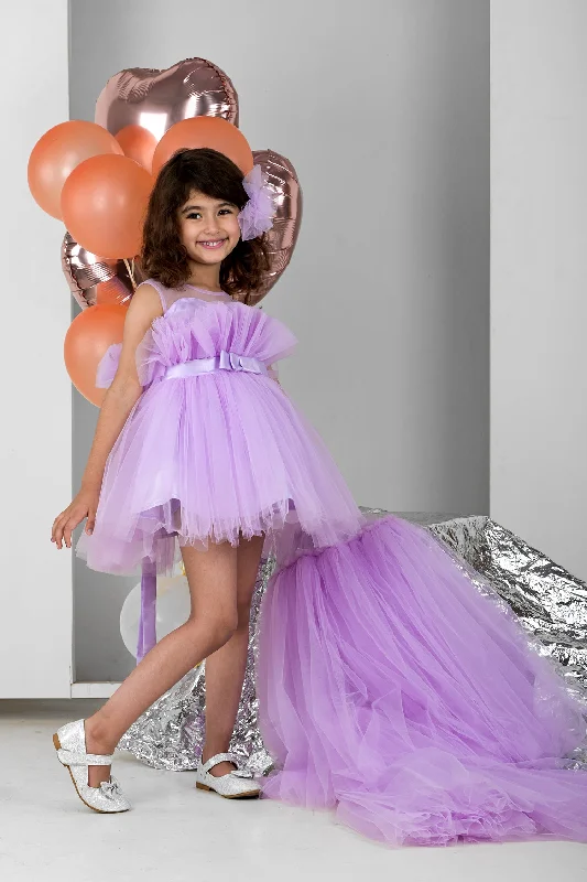 Fashion-forward Women's Wear Lilac Candy Floss Tail Dress
