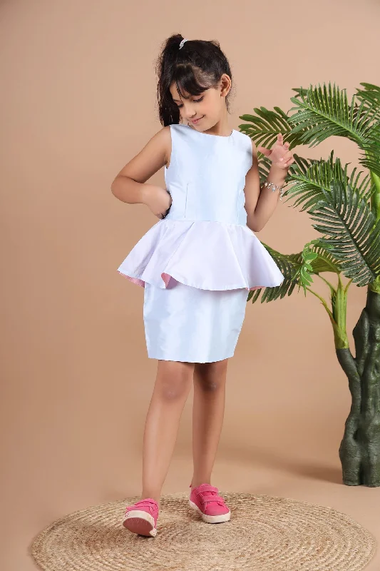 Women's Loungewear Clothes Aqua Mist Peplum Dress