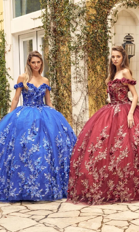 Women's Trendy Outfits Juliet 1447 Off-the-Shoulder Quinceañera Dress