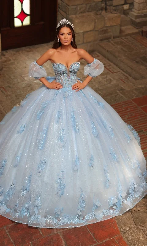 Elegant Ensemble Catehdral-Train Quinceanera Dress: Amarra 54242