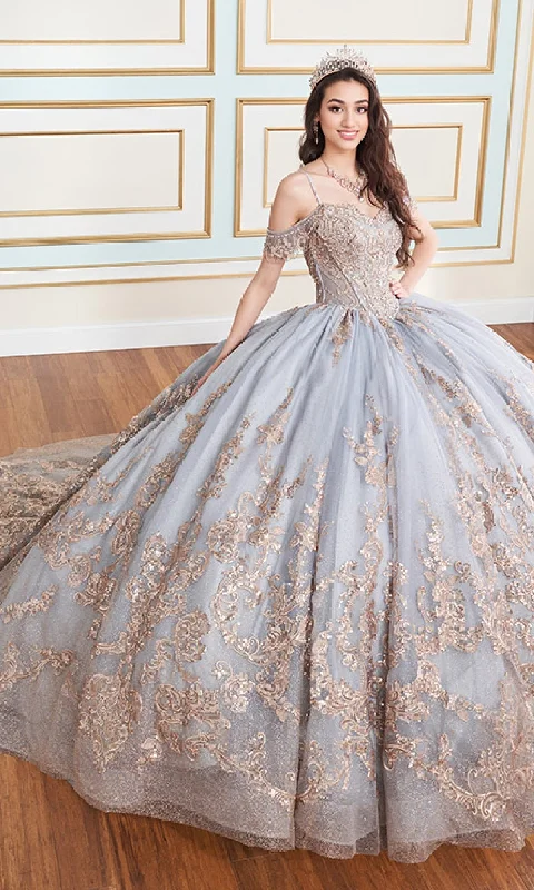 Affordable Women's Clothing Sale Online Lace Embroidered Quinceanera Dress: Princesa PR30153