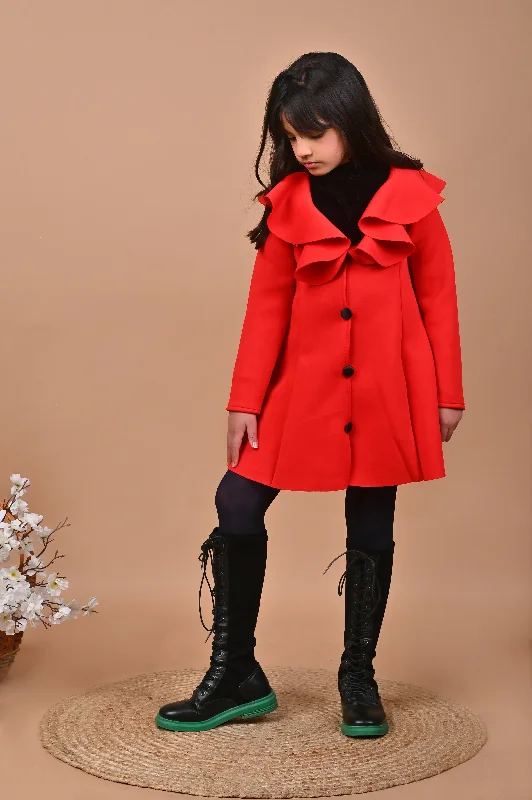 Women's Elegant Apparel Red Diva Coat Dress