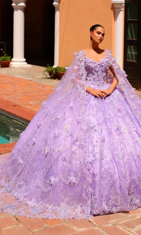 Women's Clothes And Apparel Sets Amarra 54281 Lilac Purple Quinceañera Dress