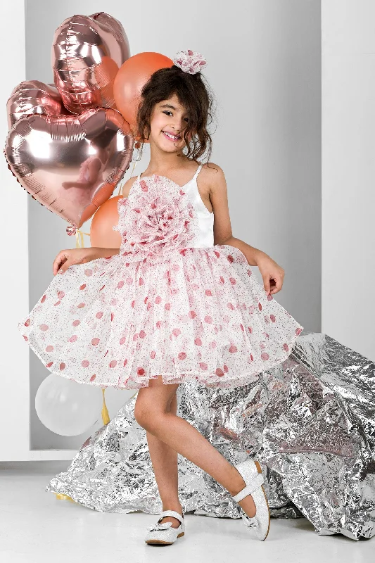 Casual Fashion Trends for Women Polka Rose Bloom Dress