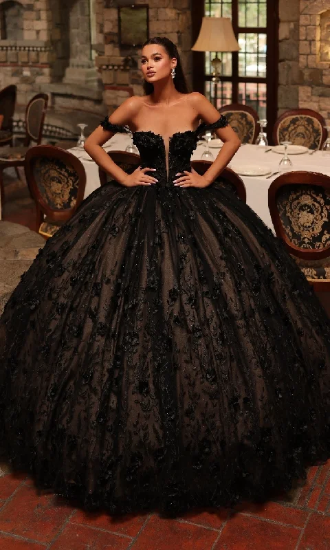 Fashion Forward Femme Off-Shoulder Quinceanera Dress: Amarra 54239