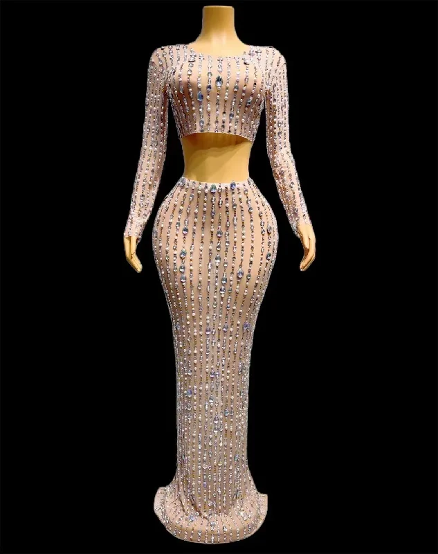Clothes Of Woman Shining Rhinestones Pearl Transparent Top SkirtBirthday Celebrate Dress Prom Party SingleSh Clothes Of Woman Shining Rhinestones Pearl Transparent Top SkirtBirthday Celebrate Dress Prom Party SingleSh