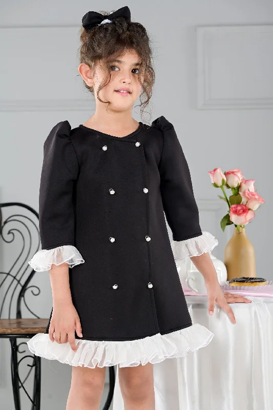 Graceful Movement Little Black Duchess Dress
