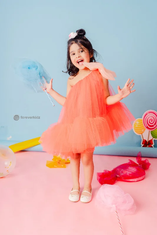 Affordable Women's Outfit Peachy Litchee Bow Dress
