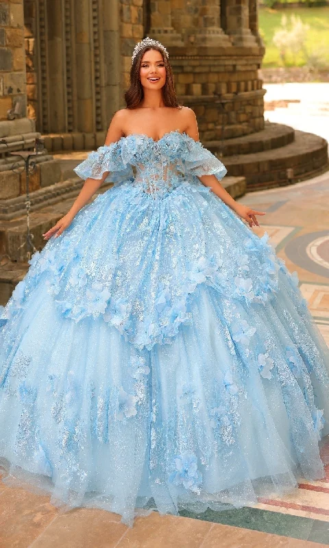 Women's Holiday Clothing Off-the-Shoulder Quinceañera Dress: Amarra 54230