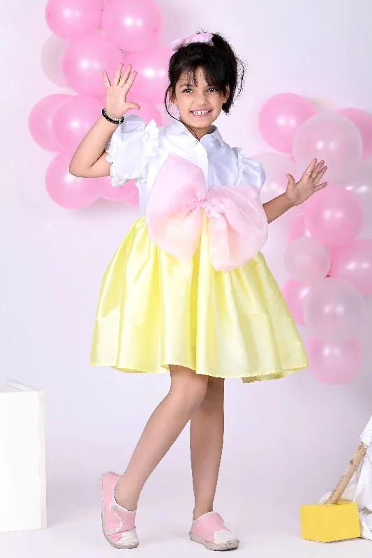 Women's Seasonal Clothes Candy Corn Bubble Dress