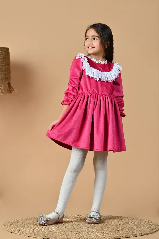 Trendy Styles Velvet Rose Lace Dress