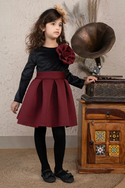 Now On Sale For Chic Urban Styles Wine Blossom Dress