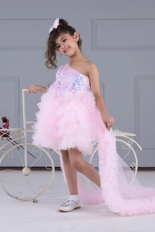 Mega Sales Twinkling Stardust Dress With Trail.