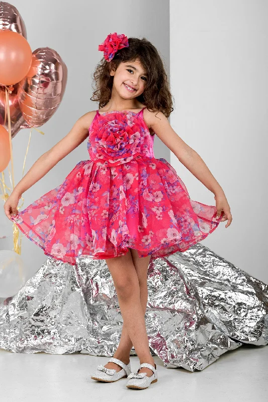 Chic Women's Outfit Ideas Budding Rose Bloom Dress