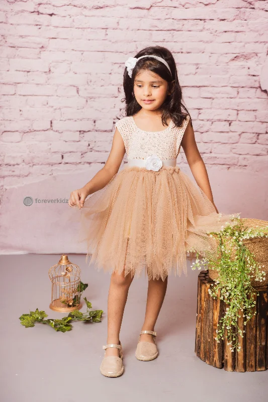 Fashion Forward Mocha Crochet Tutu Dress