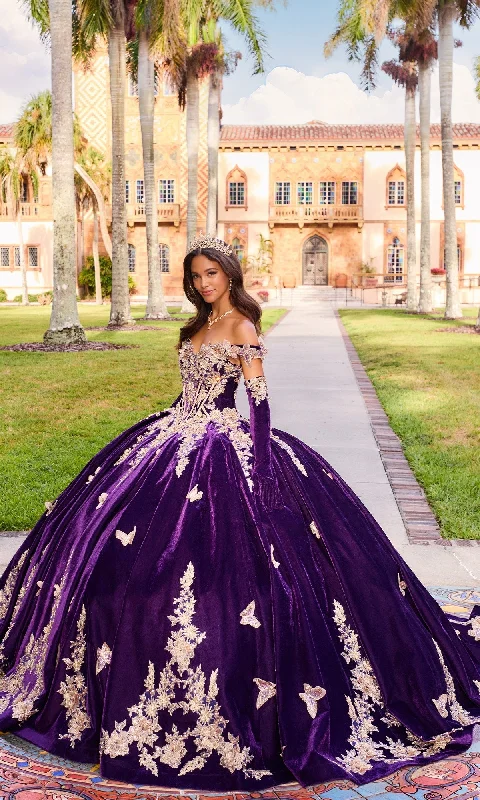 Summer Essentials Velvet Quinceanera Dress: Princesa PR30136