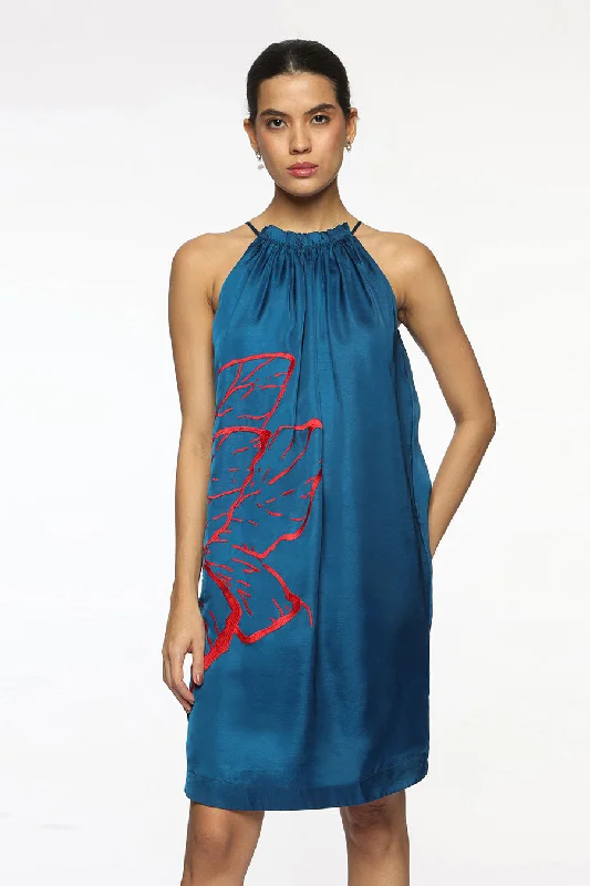 Must-Have Styles Blue Miranda Gathered Dress