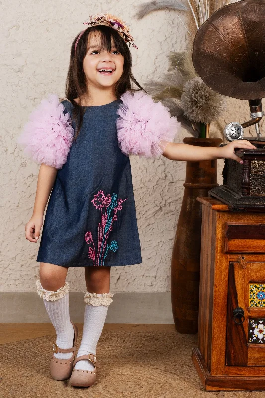 Chic Style, Always In Vogue Puff & Whisper Stitch Dress
