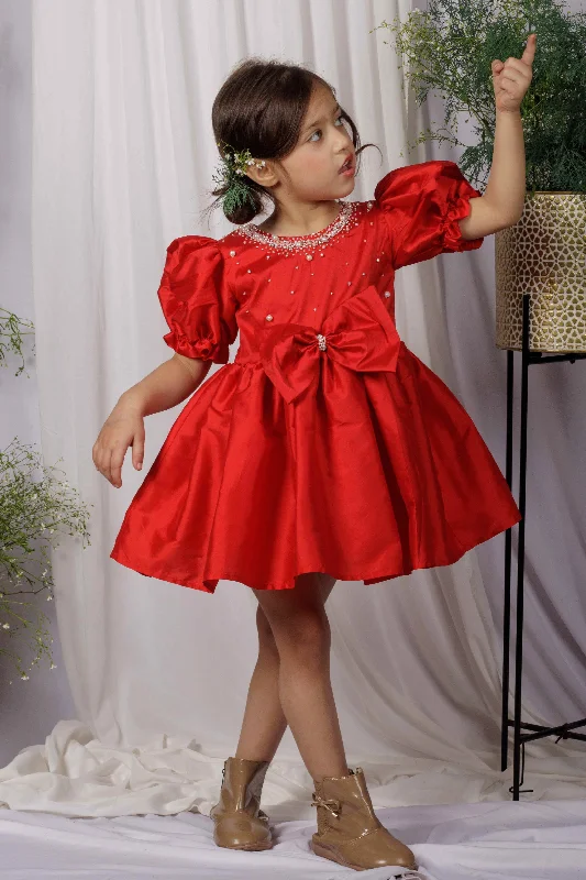 Limited Stock, Big Discounts Ruby Pearl Luxe Dress