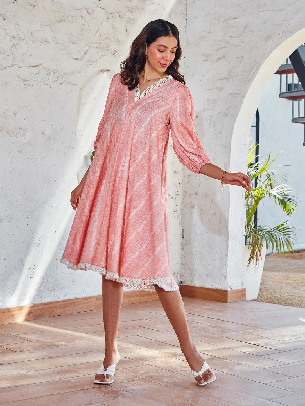Timeless Elegant Plaka Flare Dress