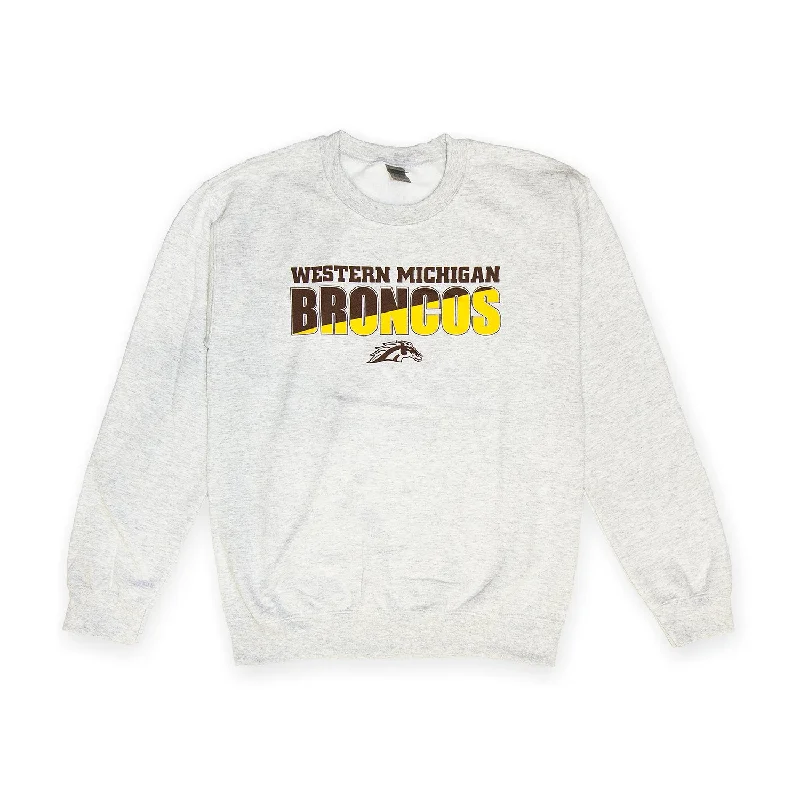 Broncos Two-Tone Crewneck Comfortable Women's Clothes