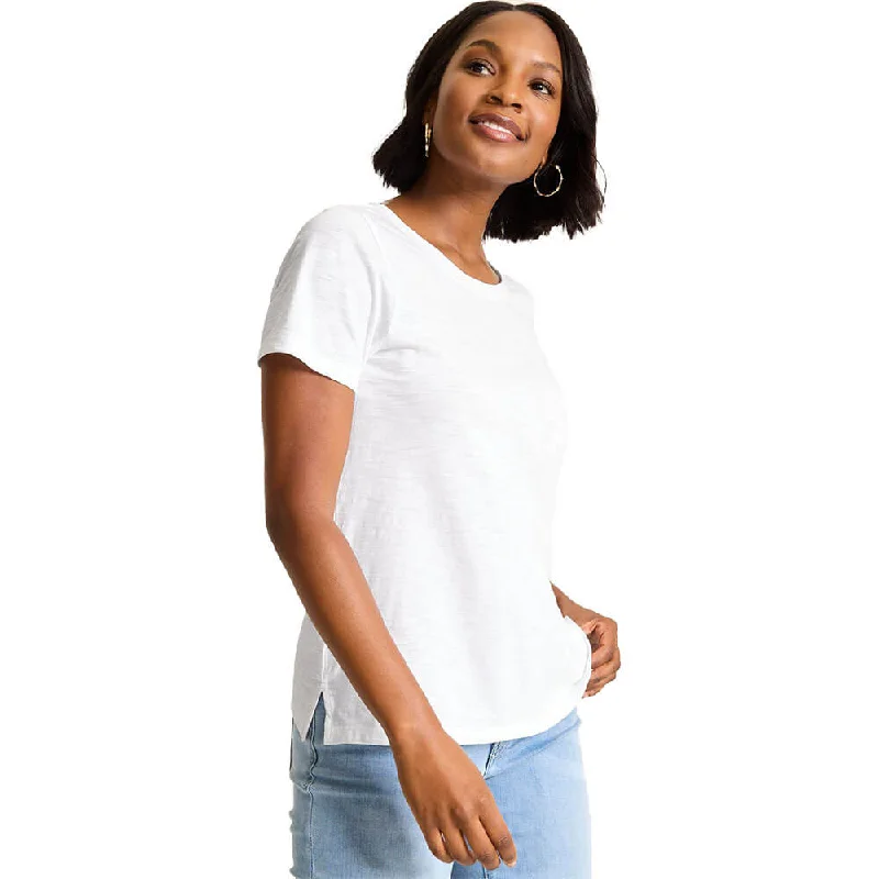 Tommy Bahama Women's Indigo Palms Pigment Dyed T-Shirt - White Women's Seasonal Apparel