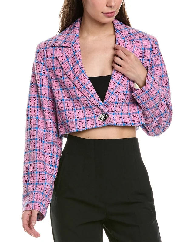 GANNI Cropped Blazer Eclectic Fashion