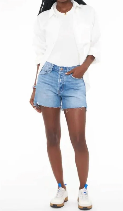 Connor Relaxed High Rise Vintage Shorts In Solstice Vintage Women's Clothes For The Office