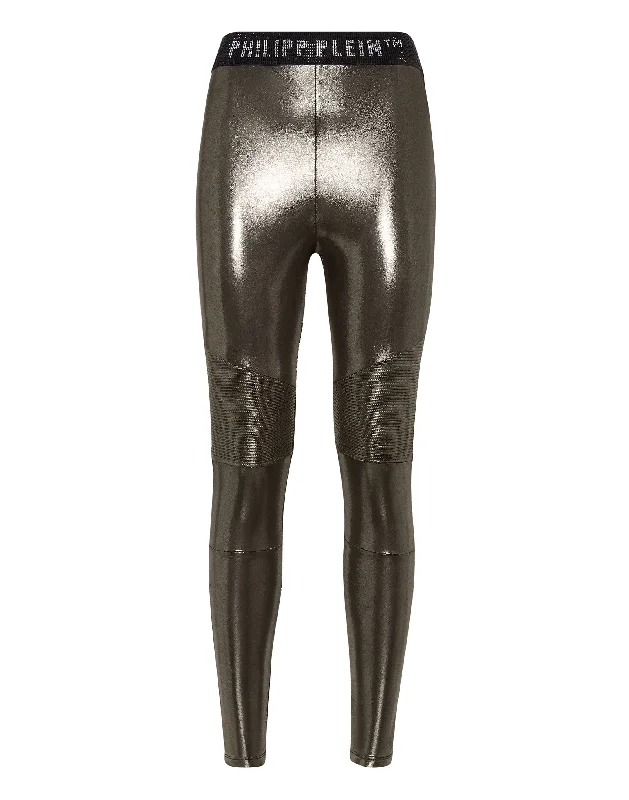 Lamé Lycra Leggings Women's Formal Event Clothing