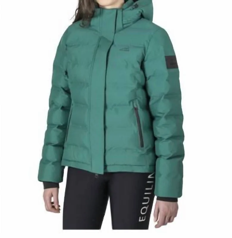 Cagec Eco-Down Women's Puffer Jacket In Pepper Green Casual Apparel For Women