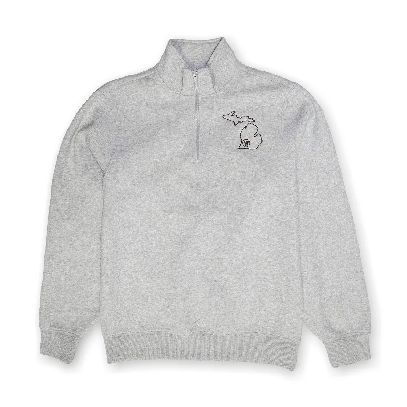 WMU Map Quarter Zip Pullover Affordable Women's Clothes