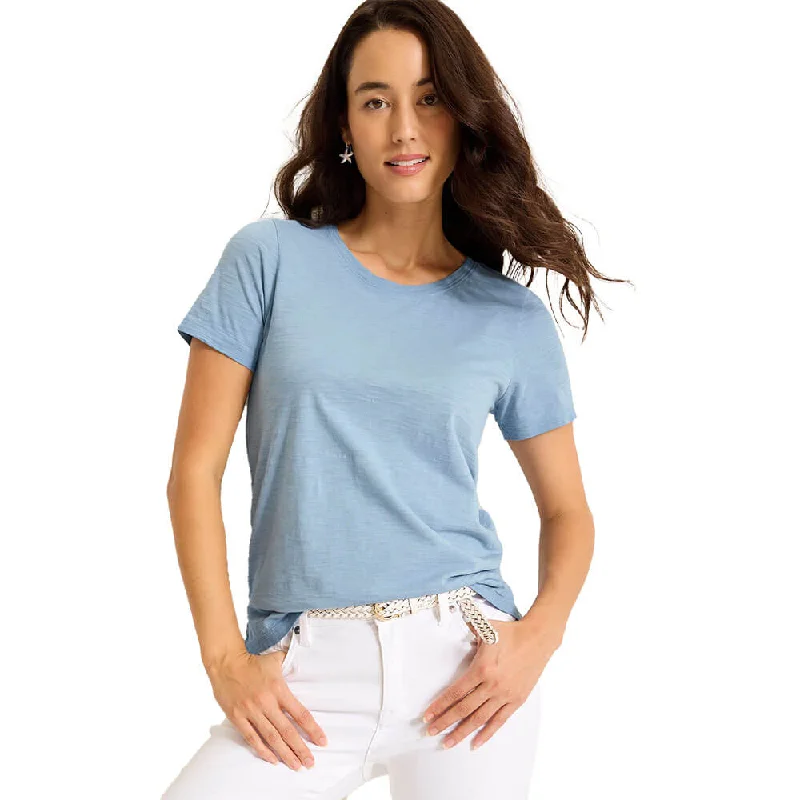 Tommy Bahama Women's Indigo Palms Pigment Dyed T-Shirt - Canyon Sky Women's Athletic Apparel