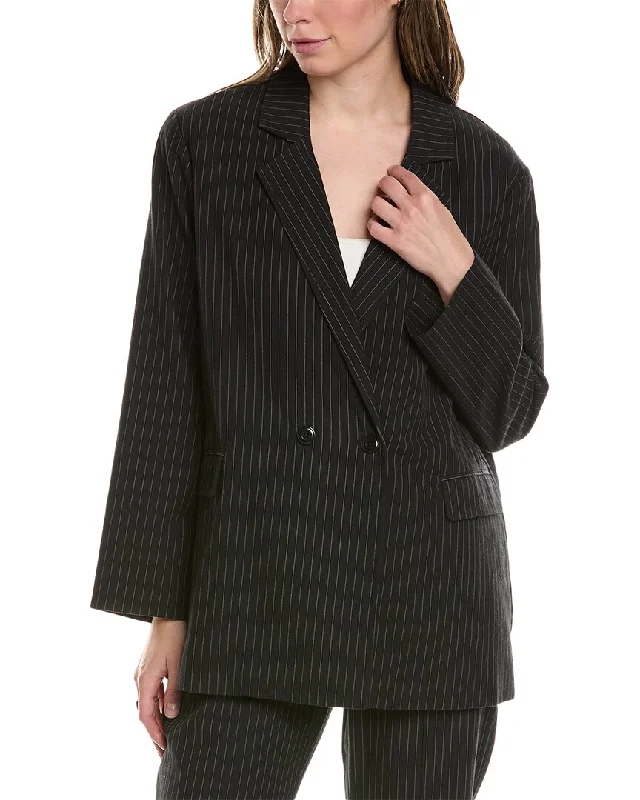 THE GREAT The Shlumpy Wool-Blend Blazer Casual Fashion for Women