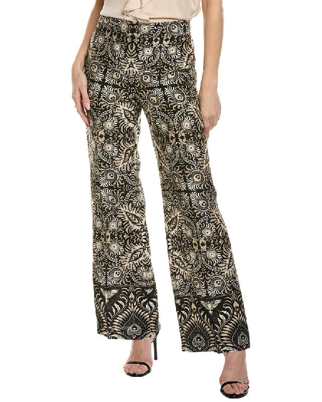 Kobi Halperin Andres Print Linen-Blend Pant Women's Casual Wear Clothing