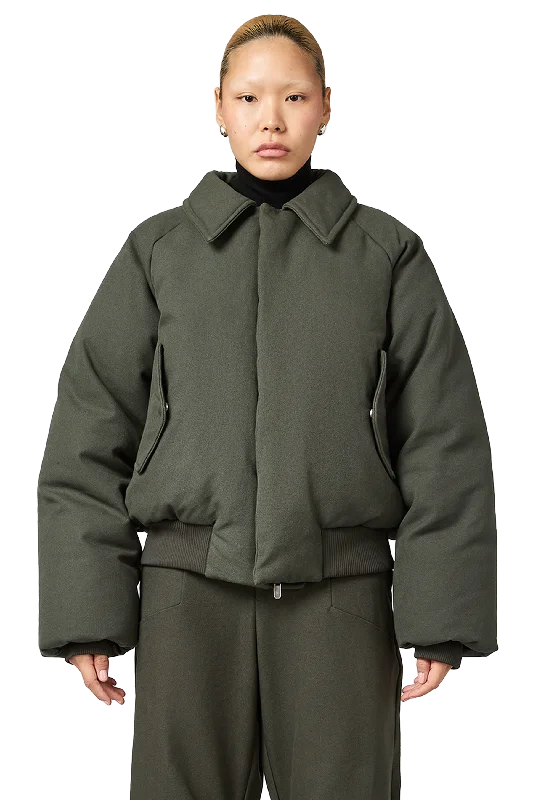 Canvas Aero Coat in Thyme Women's Clothes For The Office