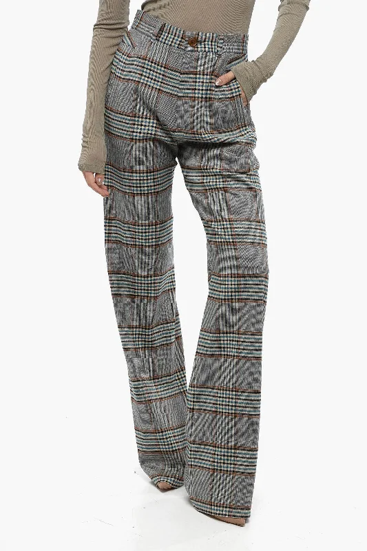 Vivienne Westwood Glen Plaid Pants With High Waist Women's Layered Outfit