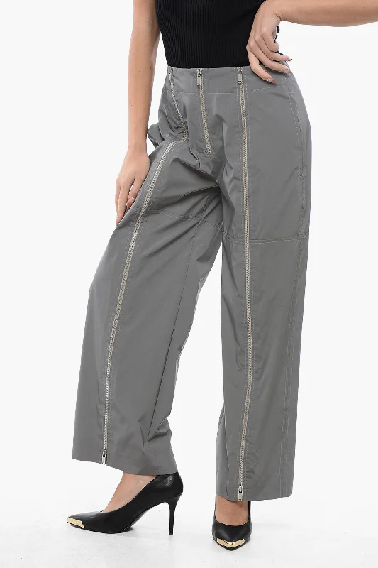 Jil Sander Reflector Cropped Pants With Zipped Detailing Women's Garments