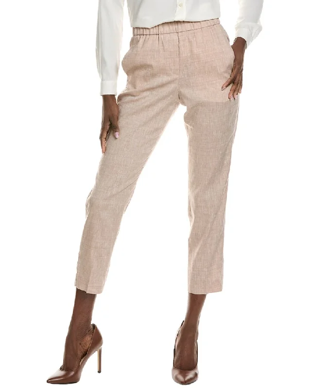 Peserico Wool & Linen-Blend Pant Women's Comfy Attire For Lounging