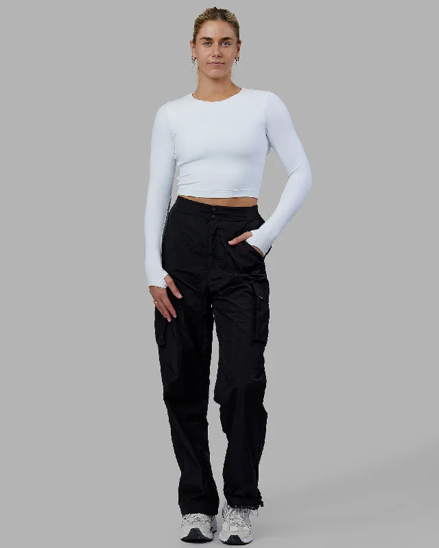 Staple Long Sleeve Cropped Tee - White Women's Seasonal Clothing