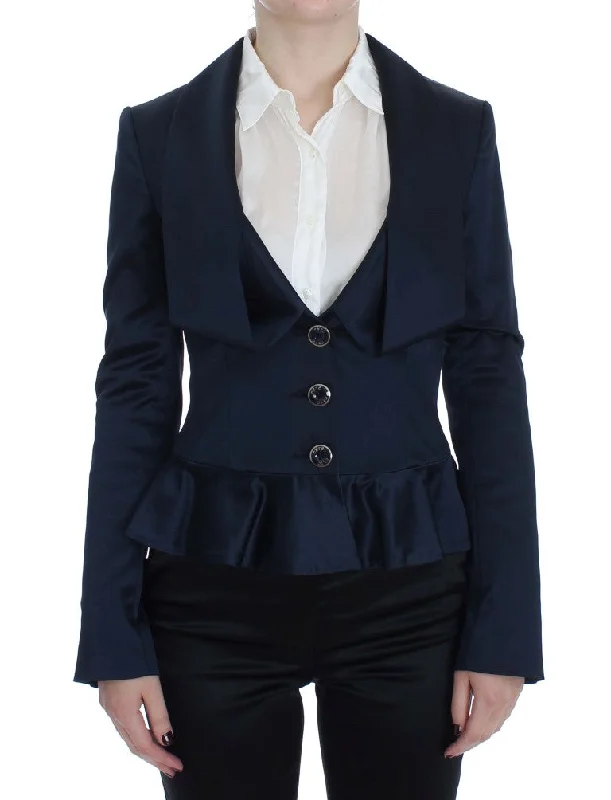 Exte  Three Button Single Breasted Blazer Women's Jacket Women's Activewear Attire