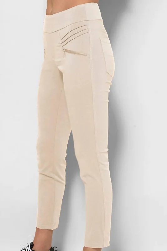 Fab Fit Pant In Tan Affordable Trendy Clothes For Women