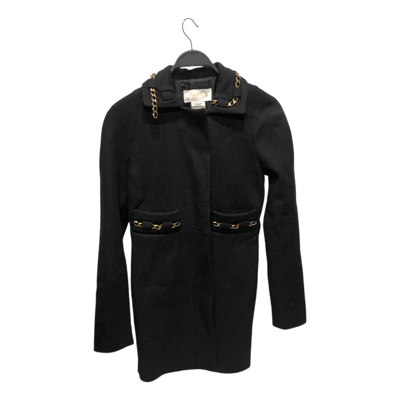 Chloe/Peacoat/38/Wool/BLK/ Women Wear Boutique