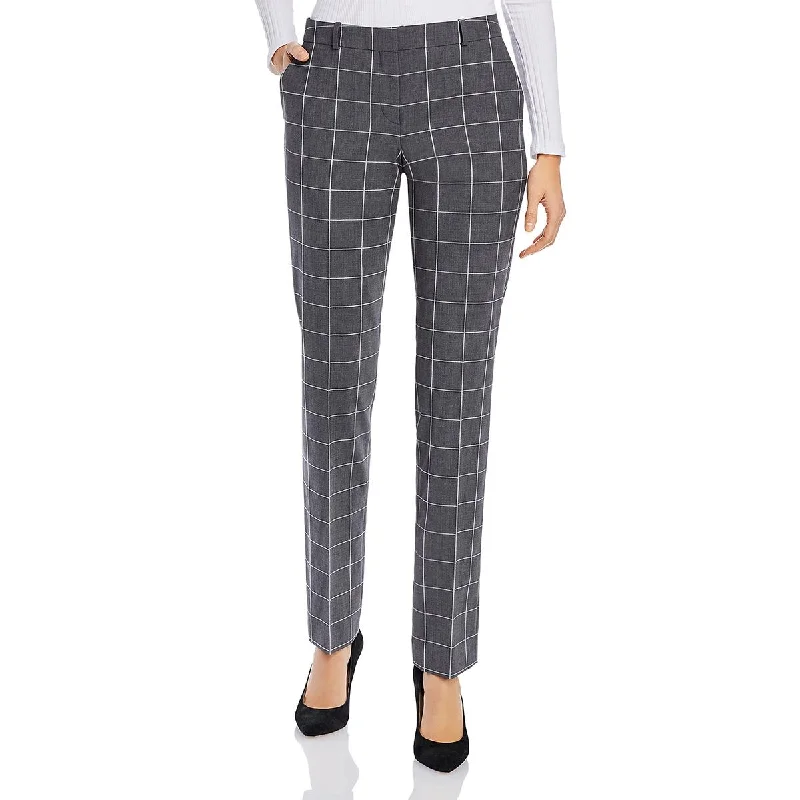 Titana Womens Window Pane Wool Pants Seasonal Sale