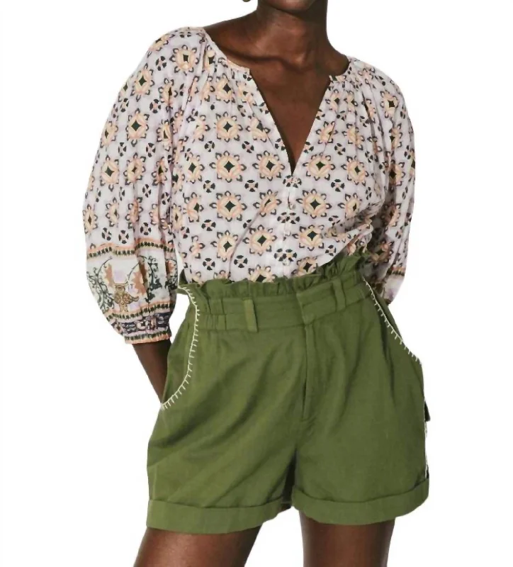 Emeric Shorts In Cypress Green Trendy Boutique Online