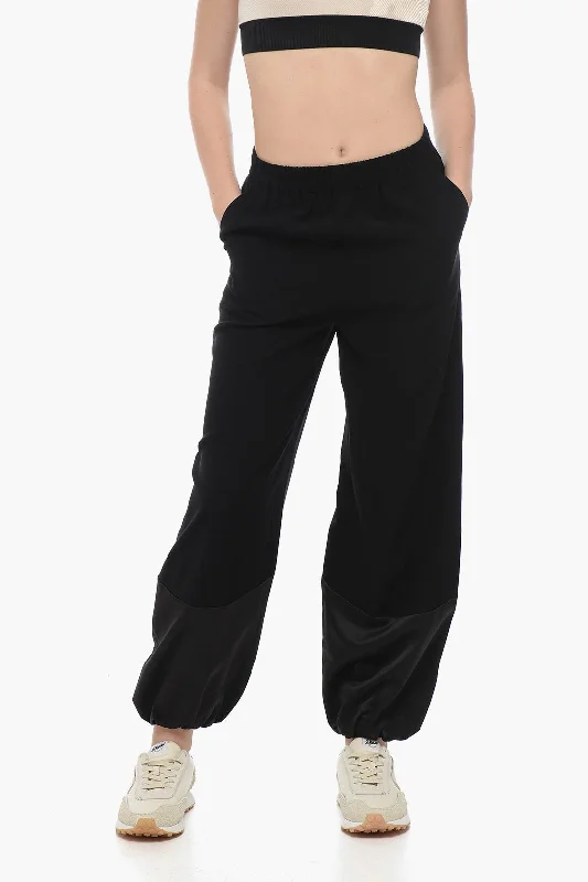 Armani EMPORIO Balloon Fit Pants with Satin Bottom Versatile Women's Clothing for All Occasions