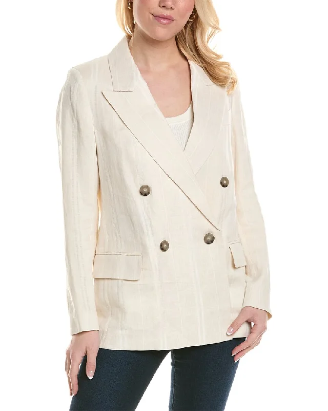 Peserico Linen-Blend Jacket Clothes Of Woman